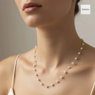 Colar Pérola Folheado Ouro 18K em Oferta na Shopee