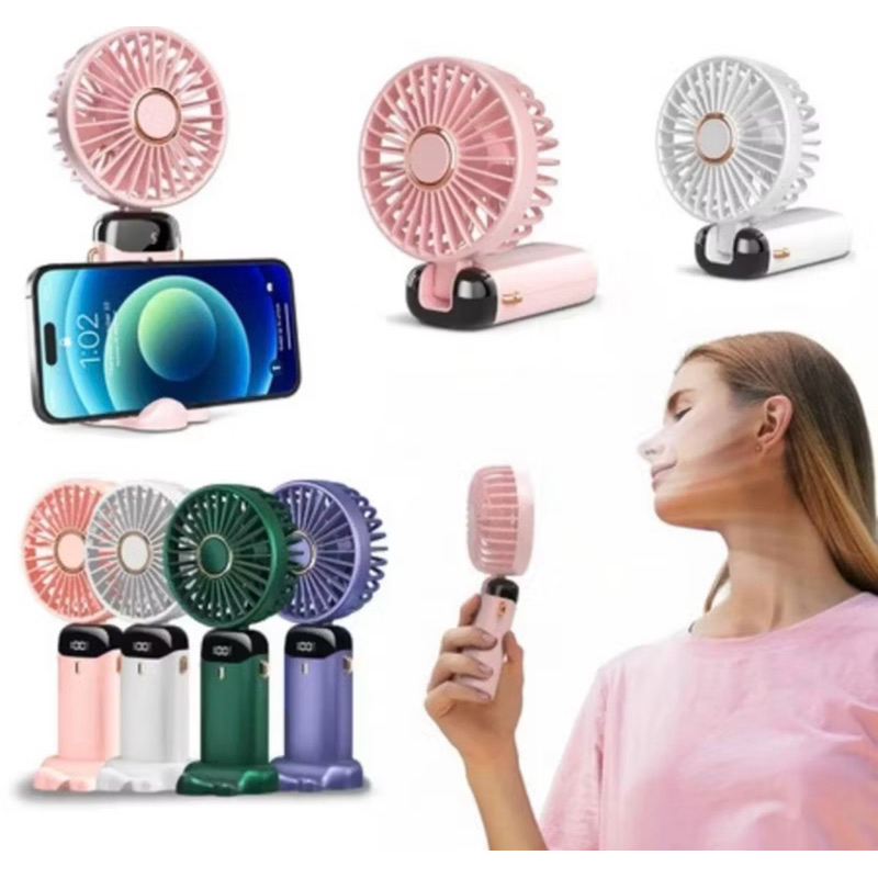 Mini ventilador portátil de mão / Ventilador de mesa recarregavel/ Mini ventilador de bolsa