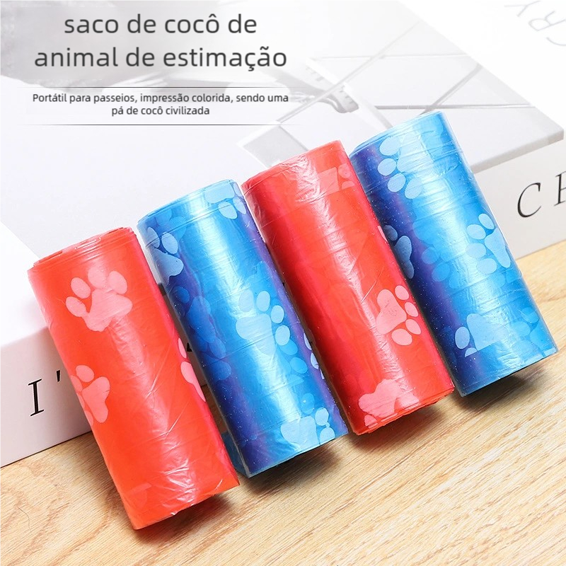 Kit Saquinhos de Lixo Pet Refil: 12 Rolinhos para Cachorro, Gato e Coco