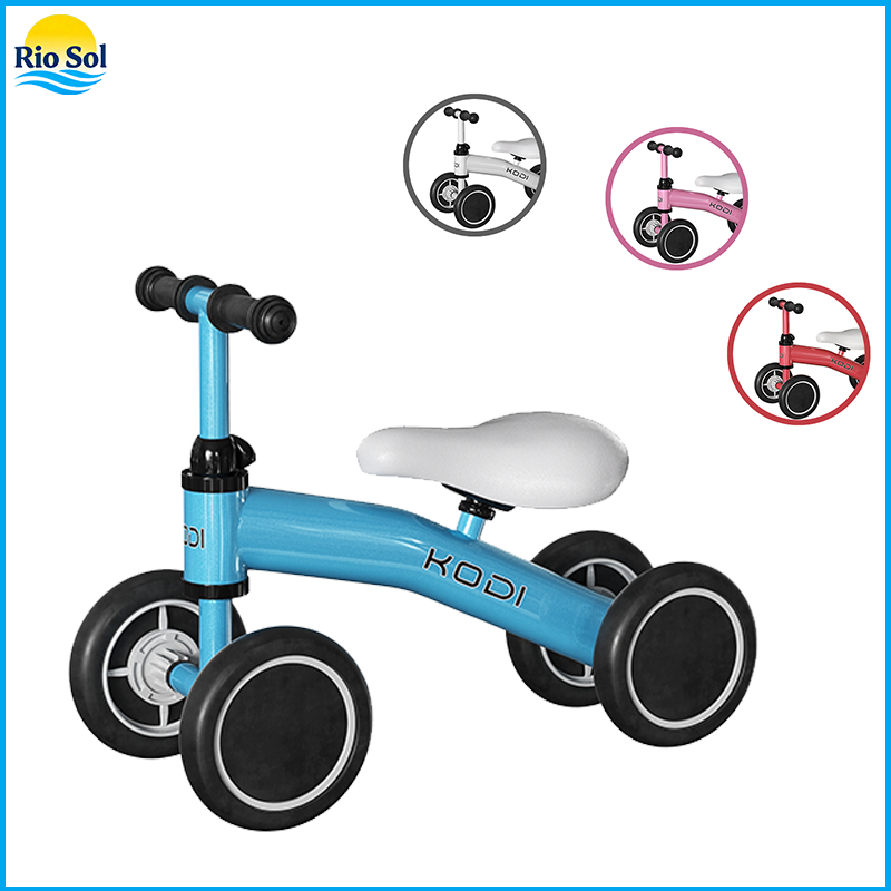 Bicicleta De Equilíbrio Andador Infantil Sem Pedal 4 Rodas Segura para de Caminhada Crianças 1-3 Ano P14