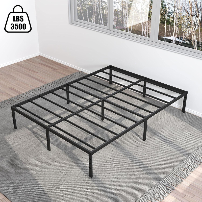Estrado De Metal Para Cama De Casal /Cama de Solteiro  Dobrável Fácil De Instalar Com Suportes De Ripas De Aço O17