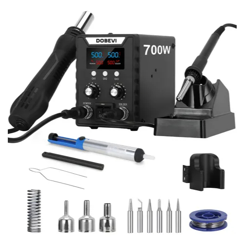 Estação De Solda Retrabalho 2 Em 1 Soprador Ferro Dobevi em Oferta na Shopee