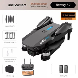 DLI E88Pro Drone HD Câmera Dupla WiFi FPV Profissional Quadricóptero RC com Motor Sem Escovas