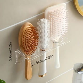 Suporte Escova de Cabelo Acrílico Cristal – Utilitário para Quarto, Organiza Escovas e Pentes na Guarda Roupa! em Oferta na Shopee