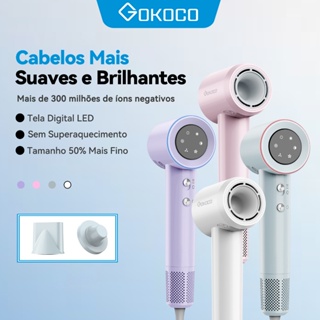 GOKOCO secador de cabelo de alta velocidade secador de cabelo de íon negativo secador de cabelo profissional cuidado de em Oferta na Shopee