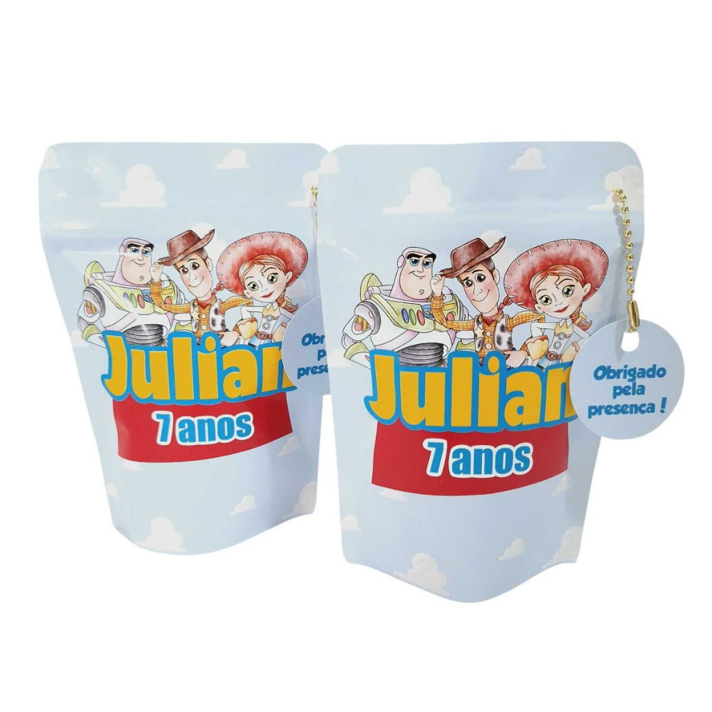 Saquinho Zip Lock Personalizado Toy Story Lembrancinhas Sacolinha Surpresa Aniversário Festa