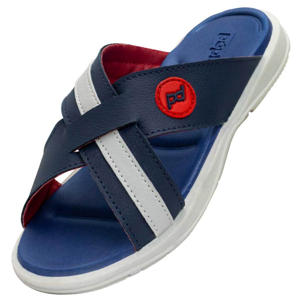 Chinelo Slide Masculino Tira Cruzada Confort Nº 24 Ao 33 Infantil Casual 13.02