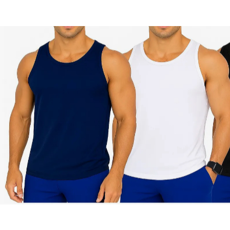 Kit 2 Regata Masculina  Academia | Longline Fitness Treino Musculação