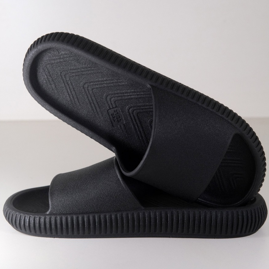 Chinelo Nuvem Macio Slide Leve Confortável Feminino Masculino Adulto e Infantil Preto