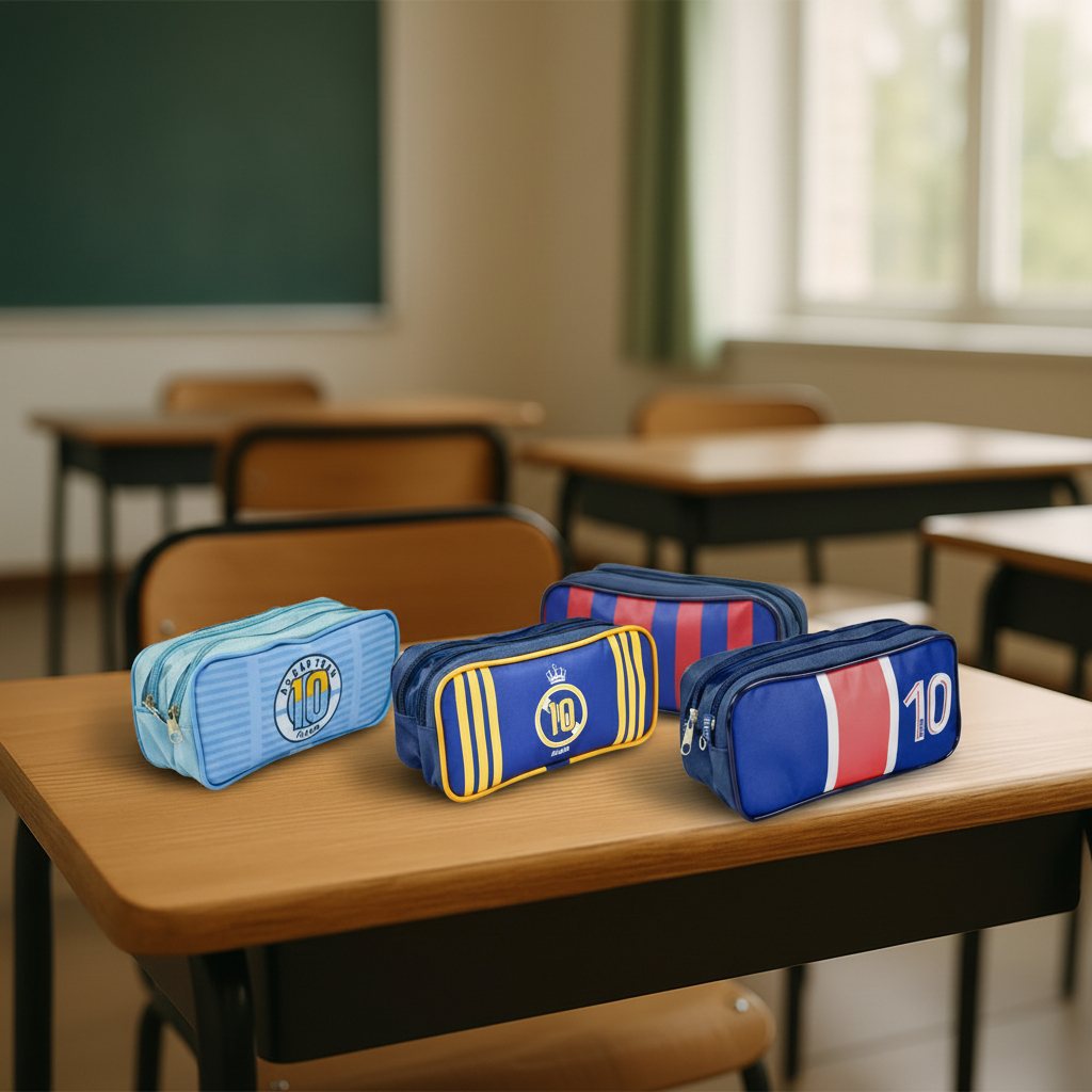 Estojo Duplo Times De Futebol Europeu Liga Dos Campeões em Oferta na Shopee