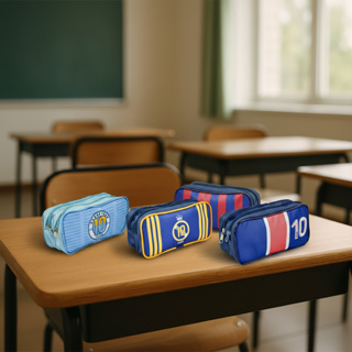 Estojo Duplo Times De Futebol Europeu Liga Dos Campeões em Oferta na Shopee