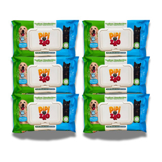 Pet Lenço Umedecido Para Cães e Gatos - Toalha Pet - Kit C/6 Pacotes