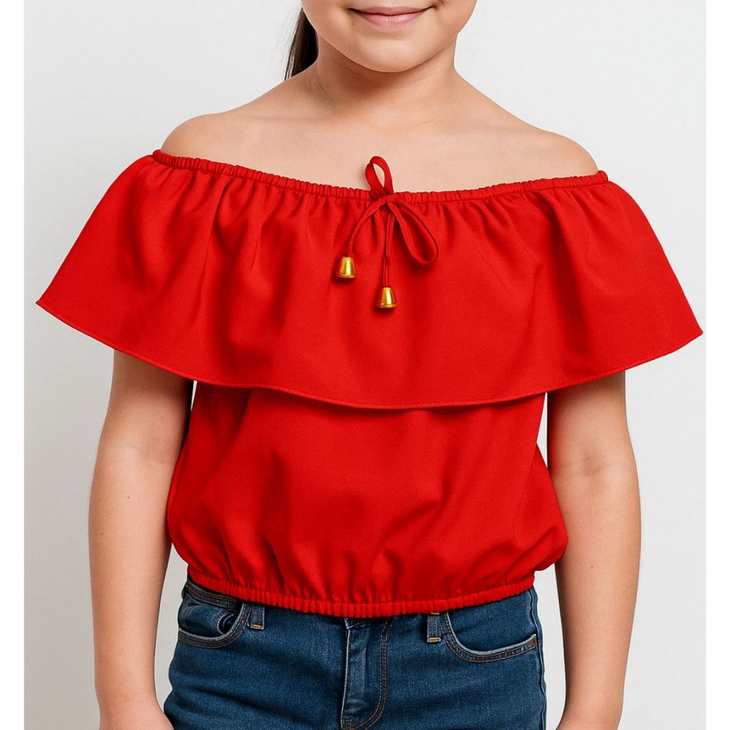 Blusa Ciganinha Babado Menina Blogueirinha