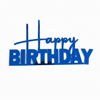 Kit 10 Aplique Para Bolo Happy Birthday Para Aniversario Papel Laminado em Oferta na Shopee