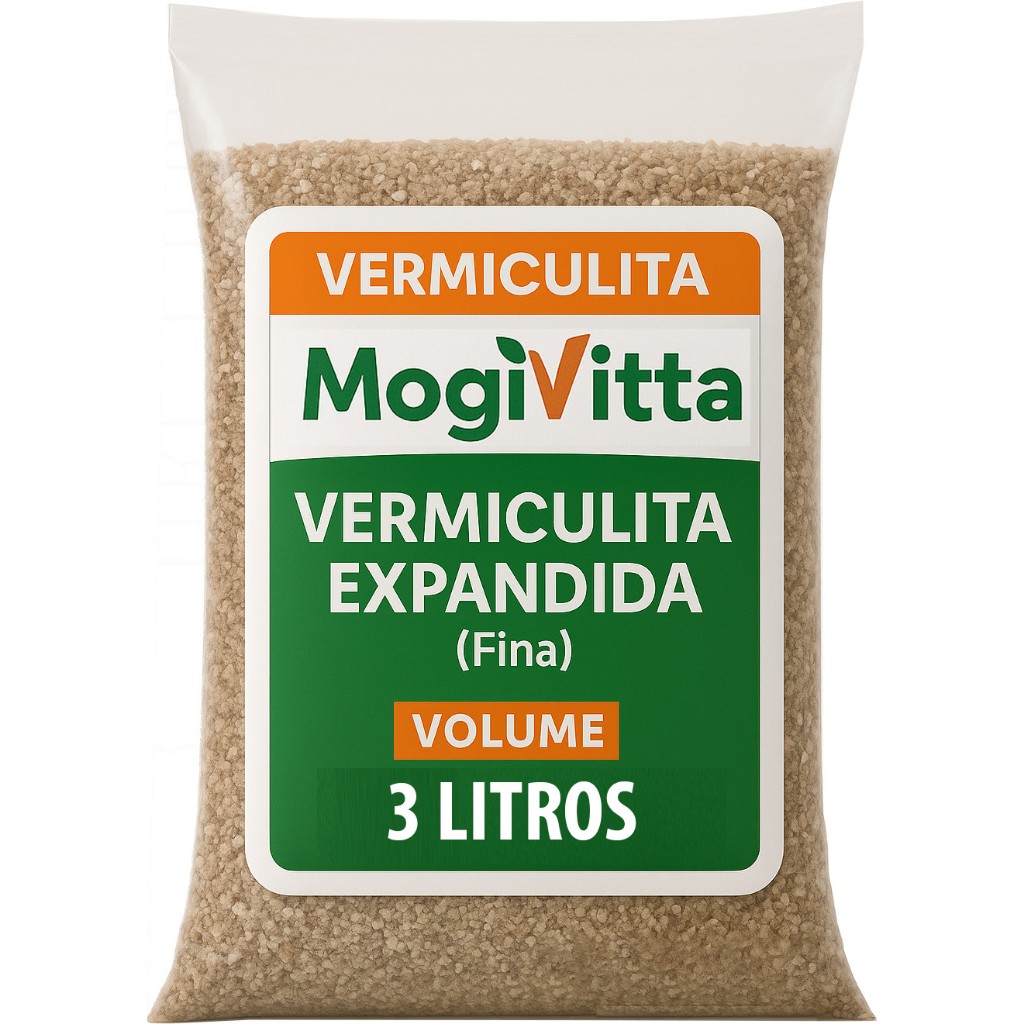 Vermiculita Expandida Fina - Substrato Orgânico p/ Germinação e Plantio  - MogiVitta em Oferta na Shopee