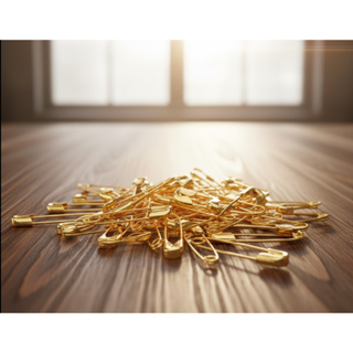 Alfinete de Segurança Ouro - Pacote com 100/50 Unidades Varios Tamanhos em Oferta na Shopee