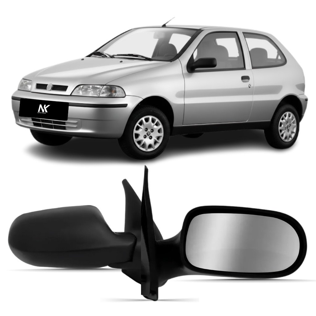 Par/UN Retrovisor Manual Palio Fire 2001 2002 Á 2007 2p Fixo em Oferta na Shopee