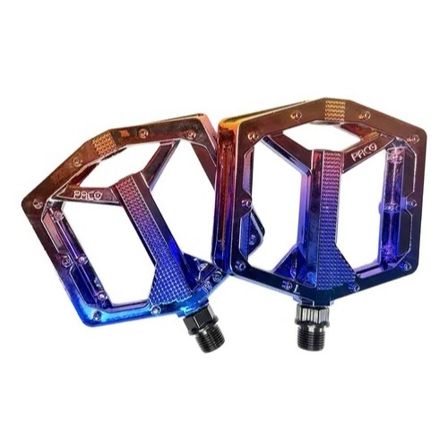 Par Pedal de Bicicleta Camaleão Rainbow PACO Rosca Grossa Nylon Resistente Bike Aro 26 29