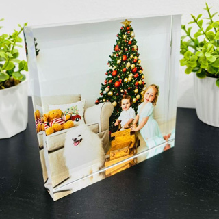 Bloco De Acrílico Personalizado 12x12 Com Foto em Oferta na Shopee