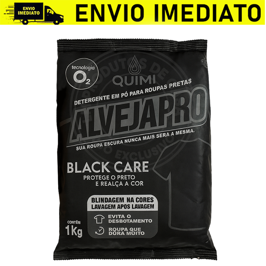 Detergente Roupas Pretas - Protege o Preto e Realça a Cor - Evita o desbotamento - 1kg