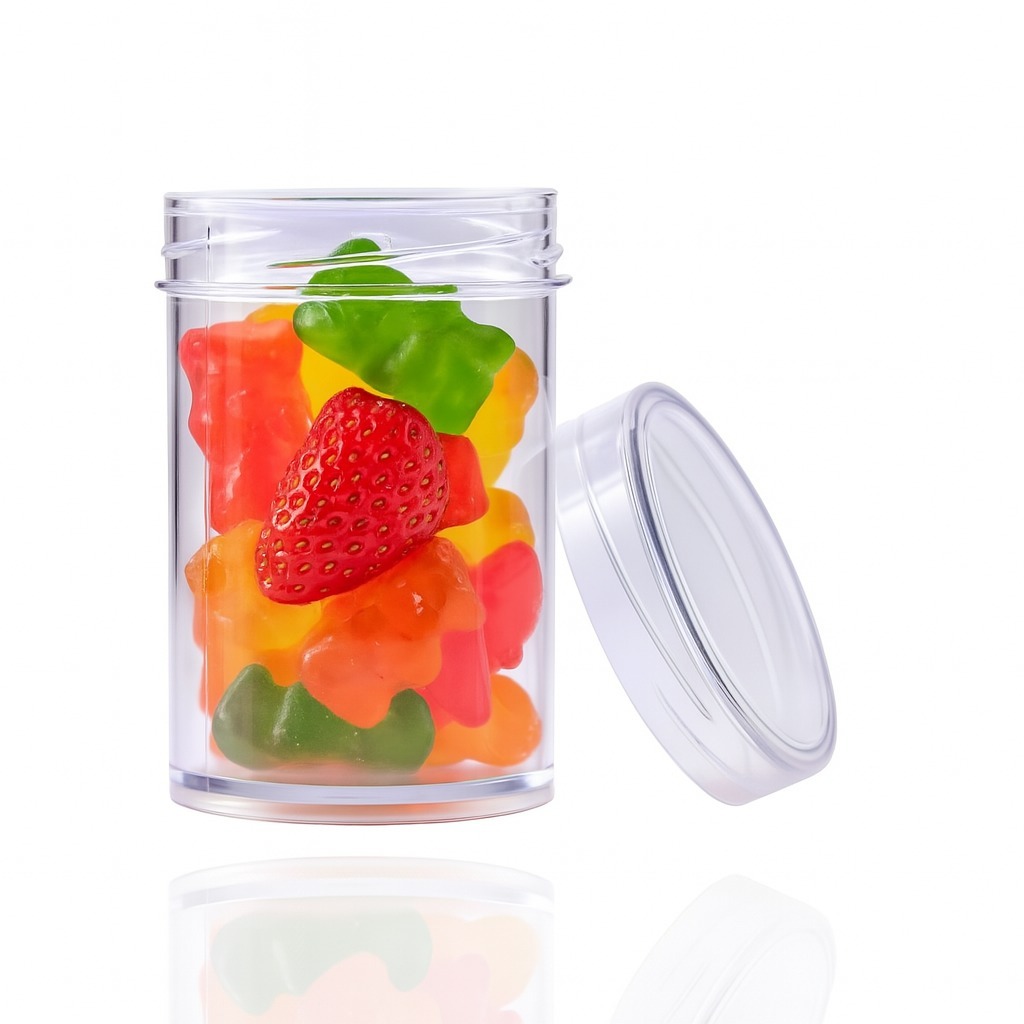 Pote Acrílico 70 ml com tampa plástica rosca - 50 unidades - brindes, lembrancinhas, doces, corantes, cremes em Oferta na Shopee