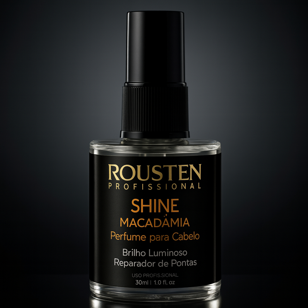 Reparador de Pontas com perfume a base de óleo de Macadâmia Spray para todos os cabelos Rousten