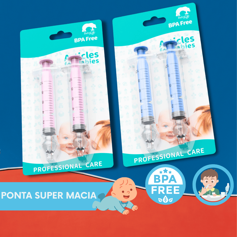 Kit 2 Seringas Lavador Aspirador Nasal Limpeza Infantil Bico Silicone Nariz Bebê Livre BPA Free em Oferta na Shopee