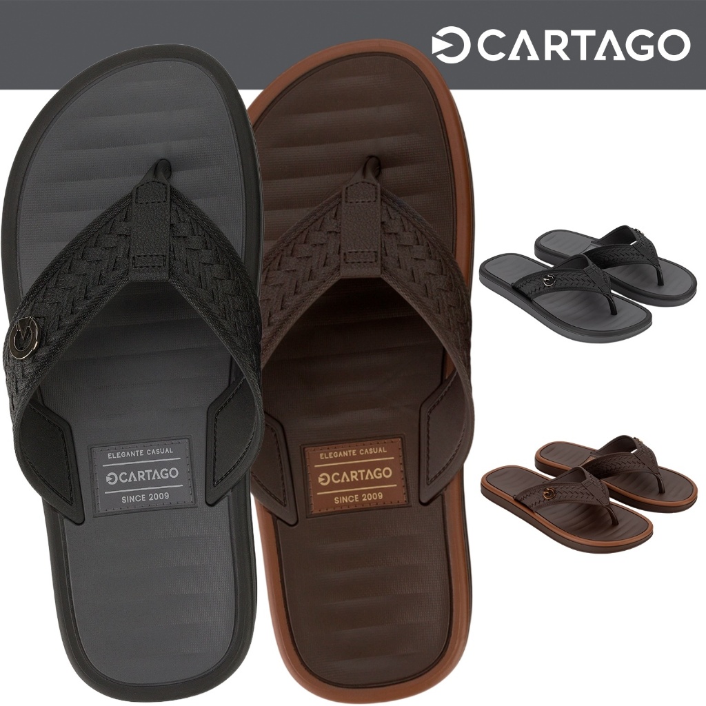 Chinelo Masculino Cartago Coimbra Casual Macio Confortável Original em Oferta na Shopee
