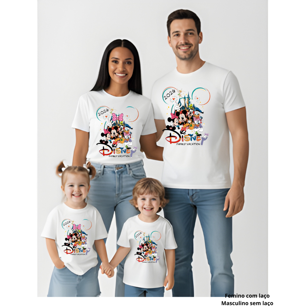 Camiseta Disney personalizada 100% algodão envio rápido em Oferta na Shopee