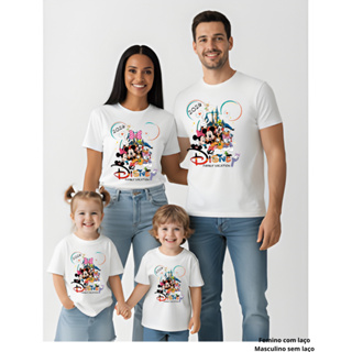Camiseta Disney personalizada 100% algodão envio rápido em Oferta na Shopee