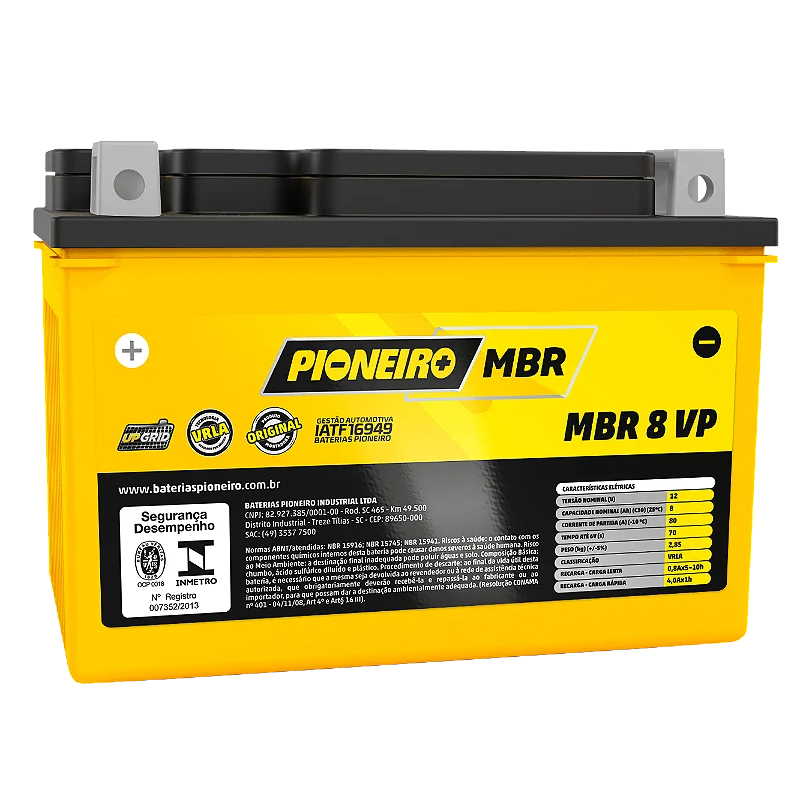 Bateria Moto Honda Cb 500 Ano:todos 8 Vp 12v8ah