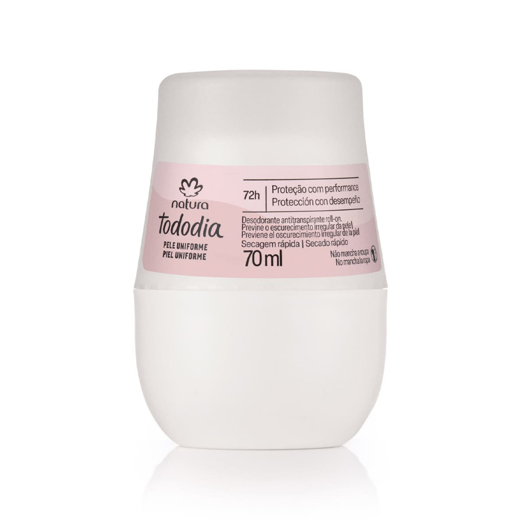 Desodorante Antitranspirante Roll-on Natura Tododia Aclarar (Pele Uniforme) - 70 ml