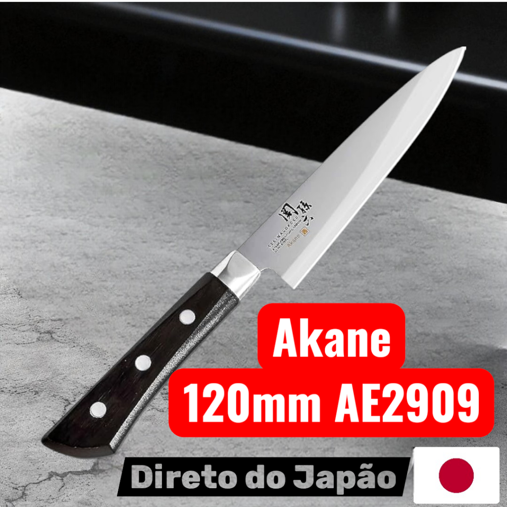 Kai Petty Knife Seki Magoroku Akane 120mm Faca de Frutas Japonesa AE2909