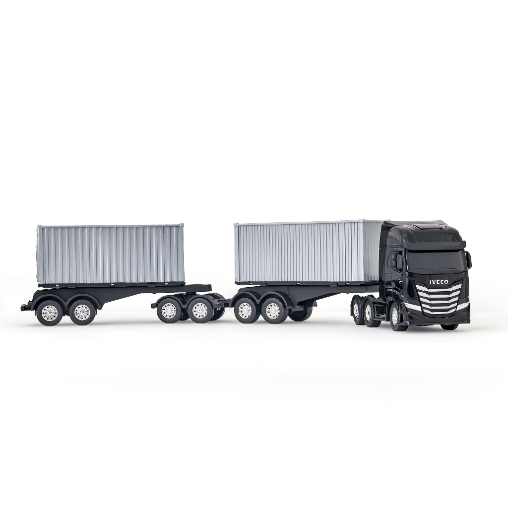 Caminhão Miniatura Iveco S-Way Rodotrem Container 9 Eixos Abre as portas Usual Brinquedos Escolha Sua Cor em Oferta na Shopee