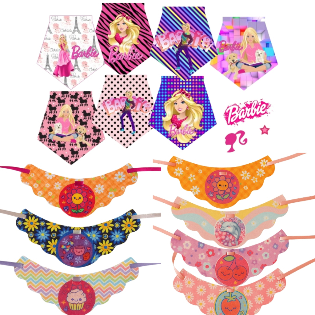 Kit 200 Gargantilha Gravatinha Sortida Laço Pet Banho Tosa Animais Diverso Atacado