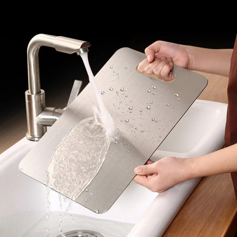 Tábua Corte Inox Suporte Para Pia Balcão Cozinha Restaurante