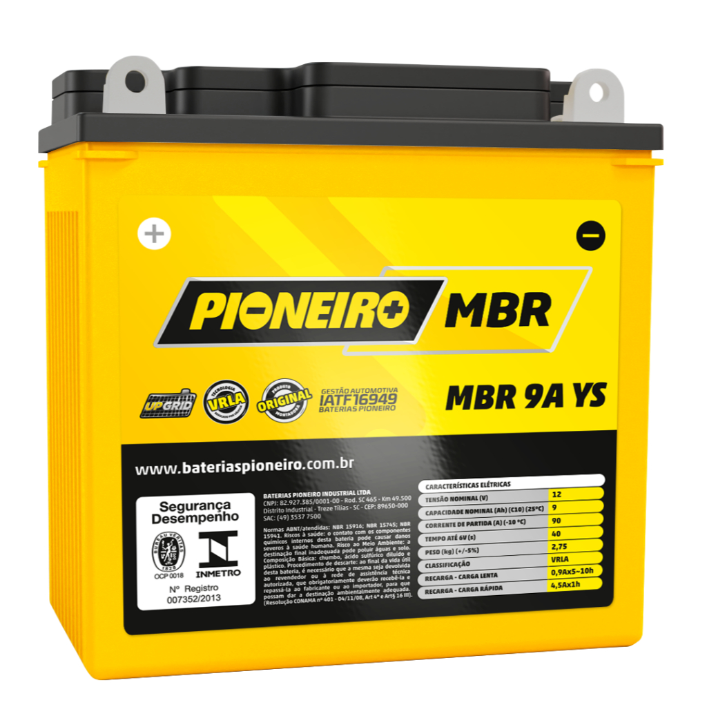 Bateria Para Apache 200 Dafra 9ah