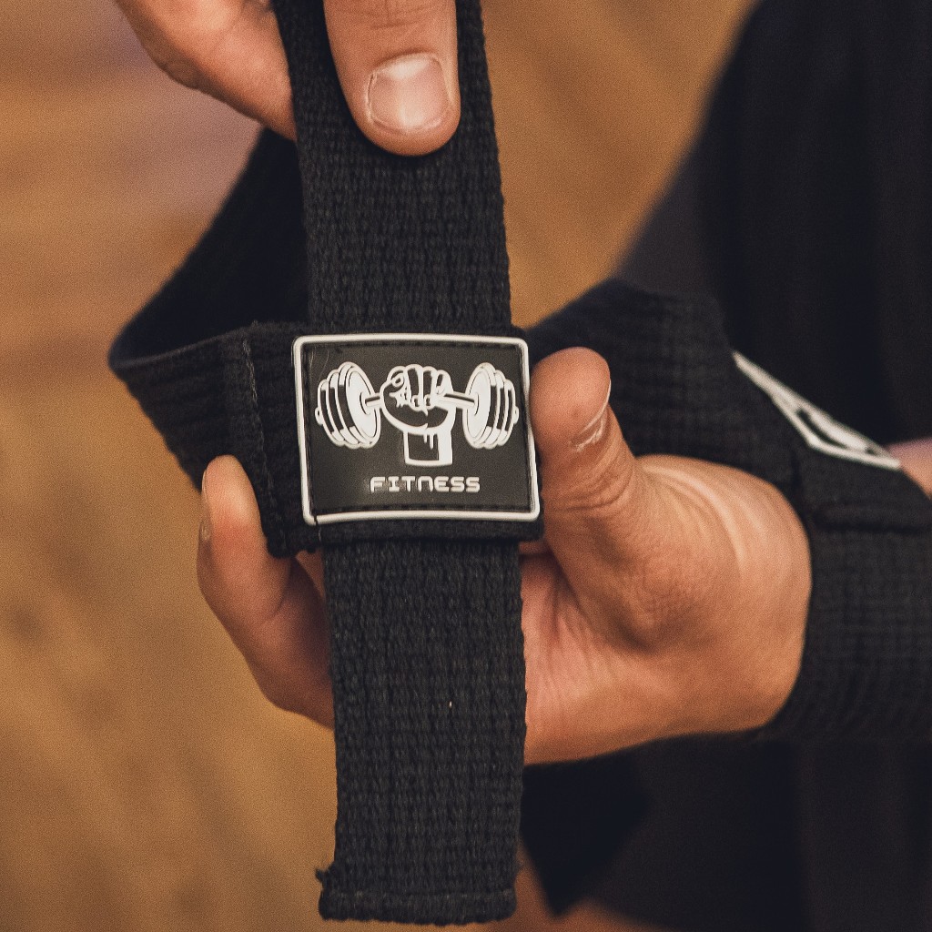 Strap Musculação Treino Academia e Crossfit 100% Algodão - Contém 1 Par