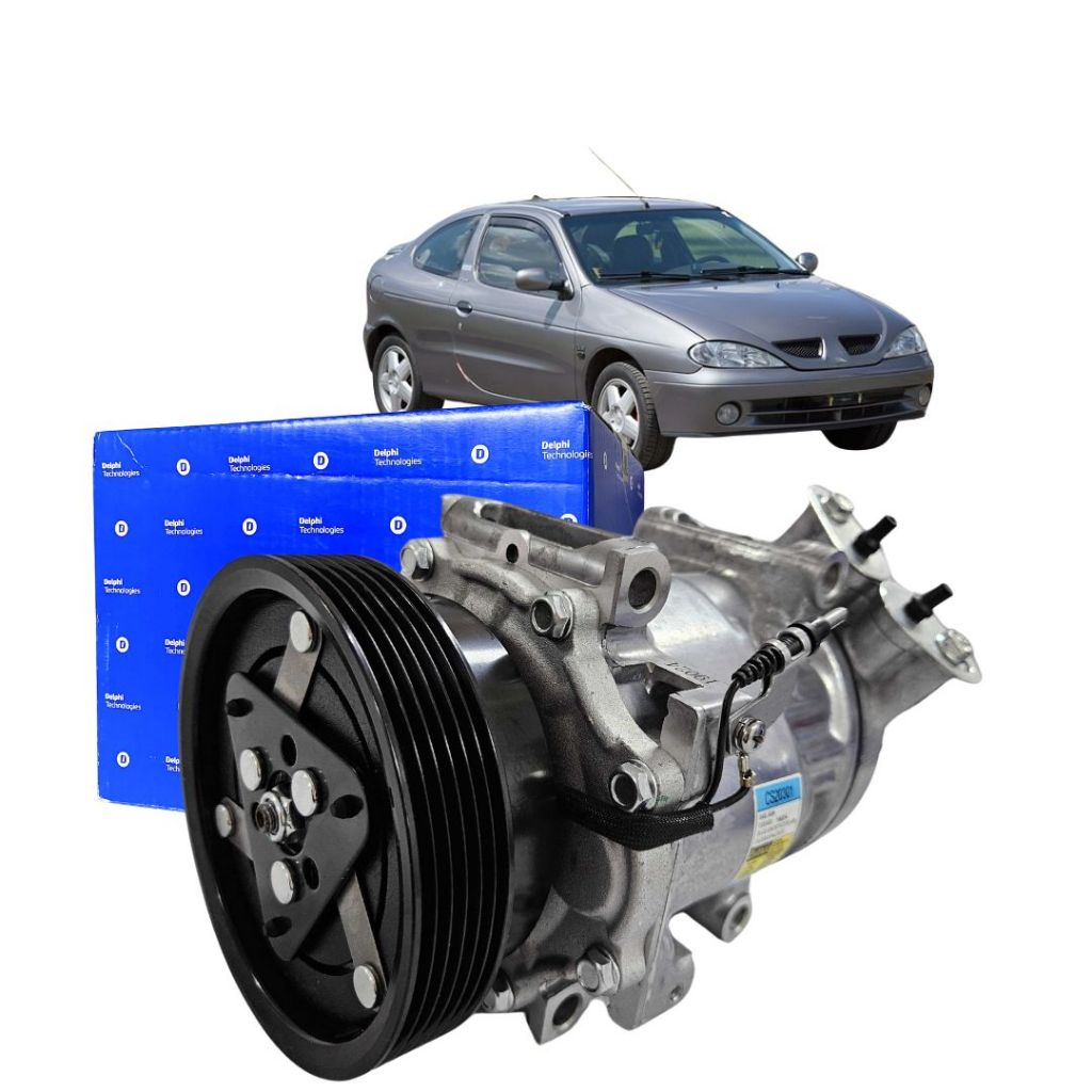 Compressor Ar Condicionado Para Renault Megane 1.6 1999 a 2006 Delphi CS20301