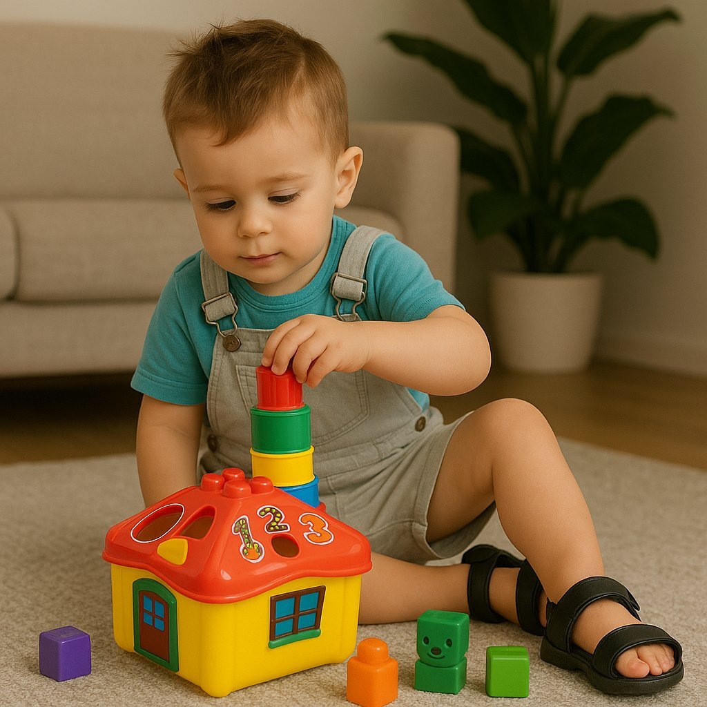 Brinquedo Educativo Seletor de Formas Casinha Didática com Blocos de Encaixe – Dismat Infantil