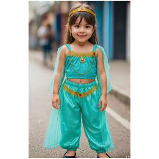 Fantasia Da Princesa Jasmim Infantil em Oferta na Shopee