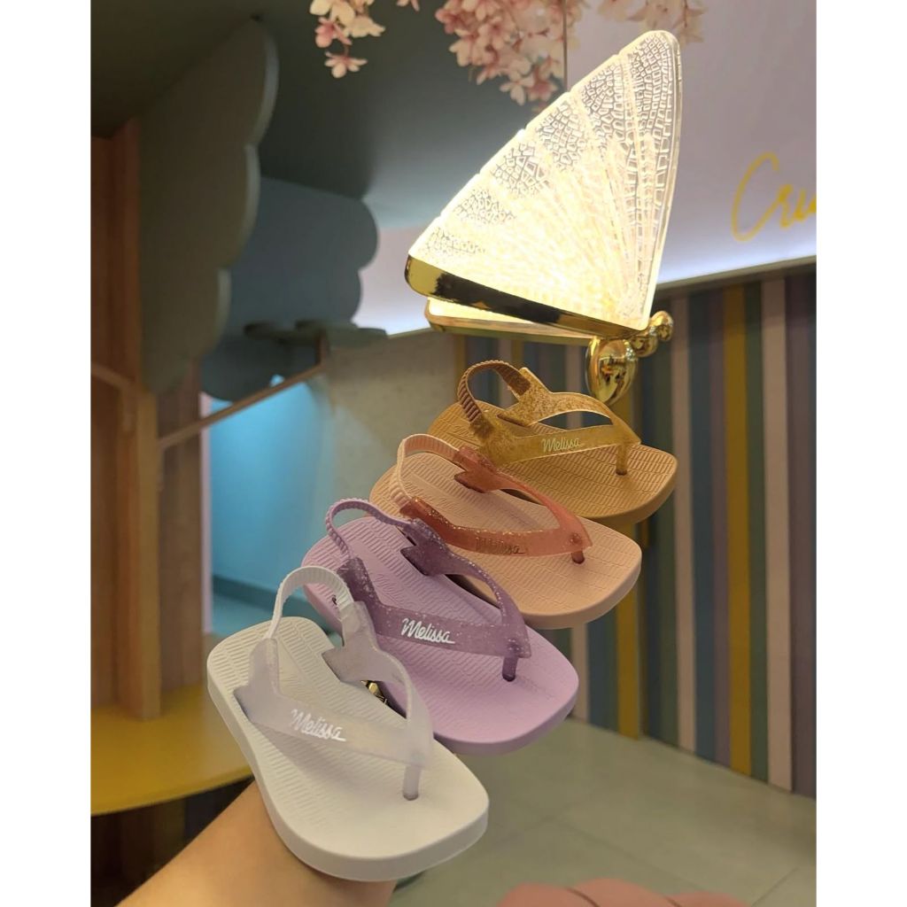 Mini Melissa Sun Long Beach Com Glitter Baby Infantil Original Lançamento