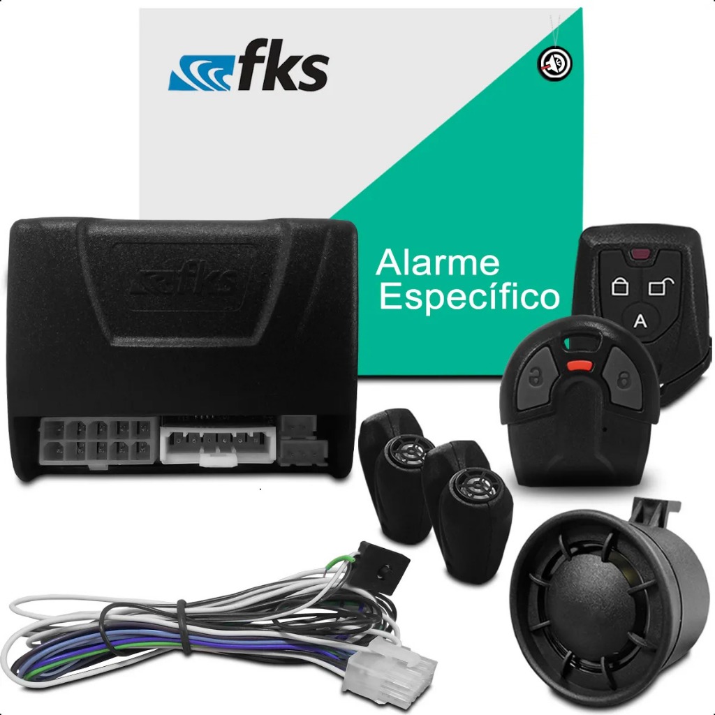 Alarme com Sirene Função Corta Corrente Anti Furto Chave Cabeça Fiat Plug in Play Mobi Uno Cronos