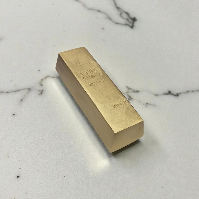 Barra De Ouro Em Resina Decoração Colecionável em Oferta na Shopee
