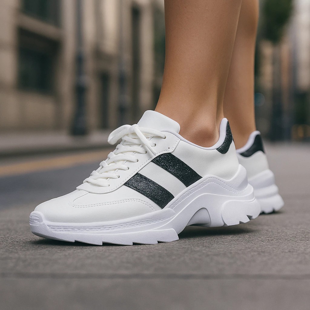 Tênis Feminino Tratorado Sneaker Plataforma Confortável e Resistente sola alta Original Qualidade Premium