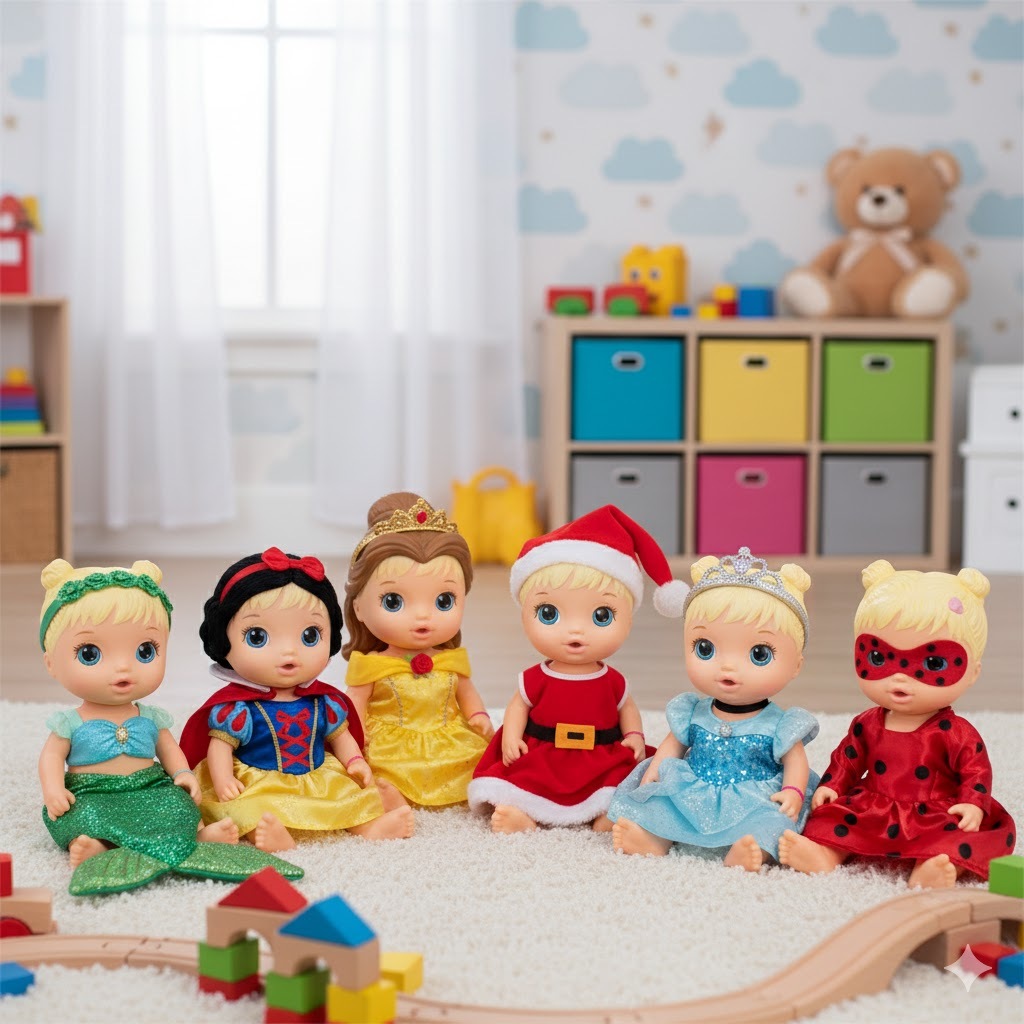 kit 4 roupinha fantasia para boneca baby alive - Roupinhas para boneca Princesas