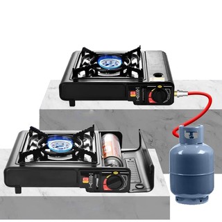 Fogareiro Fogão A Gás Portátil Multiuso Com Maleta Para Transporte Acampamento Pesca