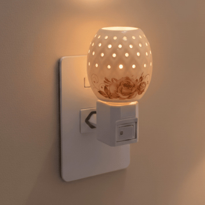 Difusor Elétrico Abajur Rosas Aroma Aromatizador Suave Delicado Ambiente Elegante Casa Compacto em Oferta na Shopee