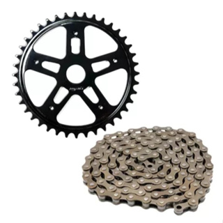 Kit Bike Mtb S/ Marcha Coroa 46d + Corrente Grossa Bicicleta em Oferta na Shopee