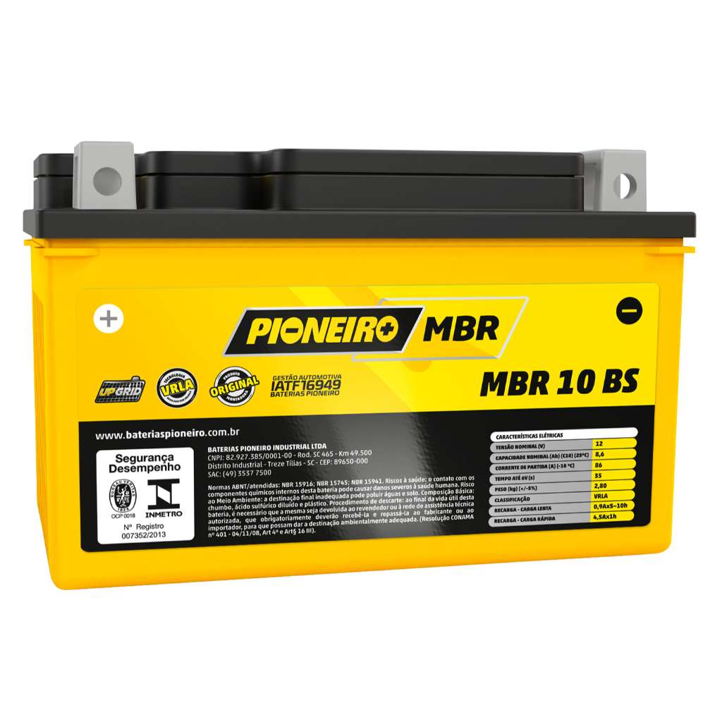 Bateria Pioneiro 8,6ah Honda Cb 1000/ 600 F/ 900 F/ 650f